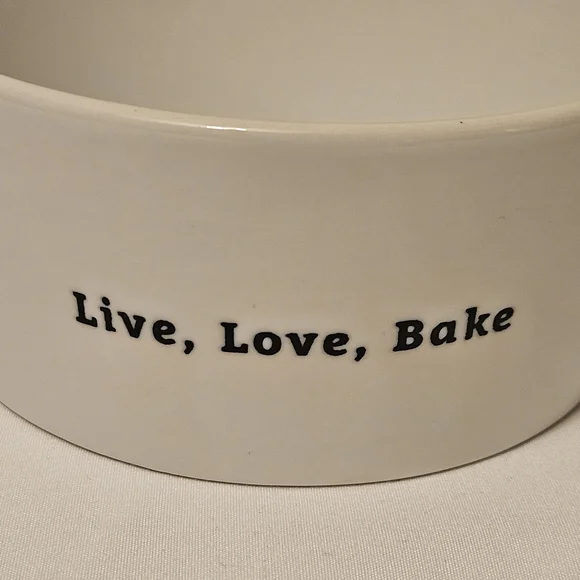 Live, Love, Bake Ceramic Baking Dish NEW - Picture 2 of 5